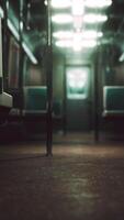 Subway wagon is empty because of the coronavirus outbreak in the city video