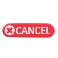 Cancel icon 3d render illustration image png
