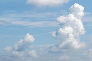 Blue sky with cloud background photo