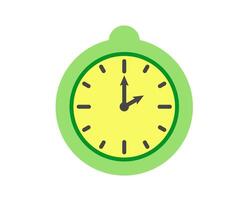 Summer clock icon design with lemon. Fruit icons of time. vector