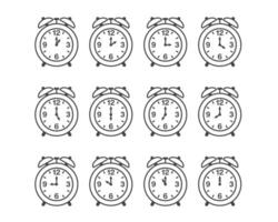 Icons set timer, clock, alarm clock, stopwatch and time icon. vector