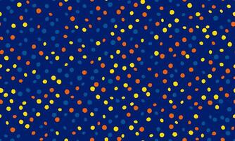 Seamless polka dot with geometric circles, perfect for fabric prints, posters, or abstract backgrounds. Trendy pattern for wallpapers and textile designs. vector