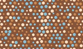 Seamless dotted pattern with colorful circles, ideal for textile fabrics, wallpaper, or abstract backgrounds. A trendy geometric design for creative decor. vector
