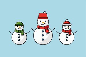 Charming Christmas Snowman Graphics for Holiday Design Projects Ideal for Greeting Cards, Logos, Illustrations, Gift Tags, and Unique Seasonal Branding to Spread Festive Cheer vector