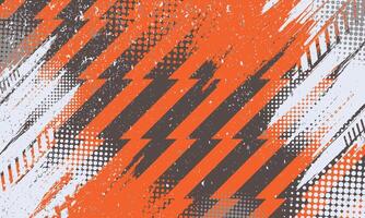 Zigzag pattern background with abstract grunge brush strokes for sublimation jersey vector