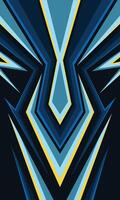 Modern background of abstract geometric sharp lines for sublimation jersey vector