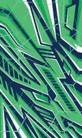 Abstract green geometric stripes textured background for sublimation jersey vector
