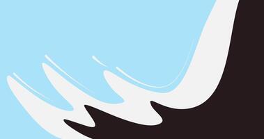 illustration of liquid milk gliding from the side, illustration of two milk variants with soft and bright background colors vector
