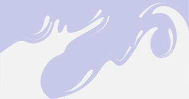 illustration of milk flowing with splashes vector