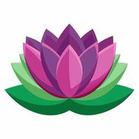 Graceful 3D Lotus Flower Design vector
