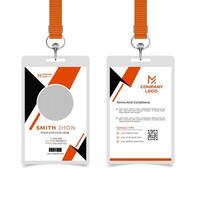Creative print ready id card design template vector