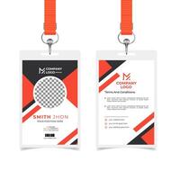 Luxury id card template for your stuff vector