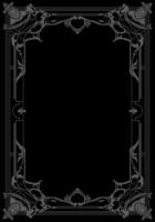 Vintage borders and frames with black background. eps 10 vector