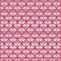 red rhombus pattern with simple creative ornaments vector