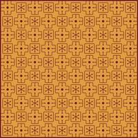 creative square pattern with simple ornaments inside vector