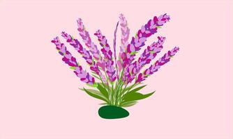 Floral design with watercolor art vector