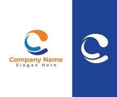 initial, monogram C logo design. modern c letter logo template vector