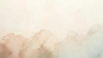 Abstract horizontal watercolor background in brown. Hand drawn texture. Brush stroked painting pastel color watercolour vector