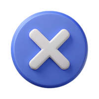 Multiply White Blue 3d icon button in a round circle Math symbol Clipping Path Cut Out Transparent png