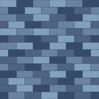 Brick pattern seamless blue color. brick wall background, wallpaper and texture vector