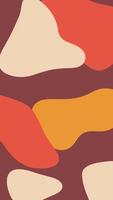 A pattern of abstract shapes in red, orange and yellow video