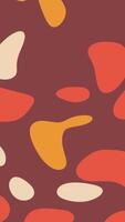 A colorful abstract pattern with orange, yellow and brown shapes video
