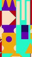 A colorful abstract pattern with geometric shapes video