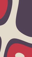 A red and white abstract pattern with a black and white design video