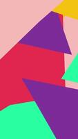 A colorful abstract background with triangles and triangles video