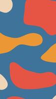 A colorful abstract pattern with orange, blue and yellow shapes video