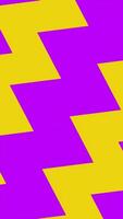 A purple and yellow striped background with a diagonal pattern video
