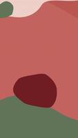 A red and green background with a red rock video