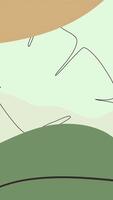 A green and brown landscape with a bird flying over it video