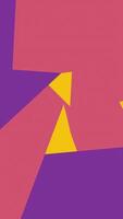 A purple and yellow abstract background with triangles video