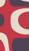 A red and gray abstract pattern with a curved shape video