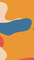 A colorful abstract background with a blue, orange and red design video