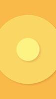 An orange background with a yellow circle in the center video