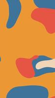 A colorful abstract background with a blue and orange pattern video