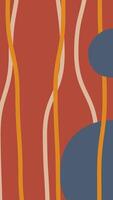 A red and orange abstract pattern with a blue and orange stripe video