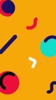 A colorful abstract pattern with circles and shapes video