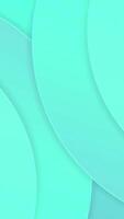 A green background with a curved shape video