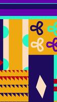 A colorful pattern with geometric shapes and colors video