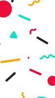 A colorful pattern with shapes and lines video