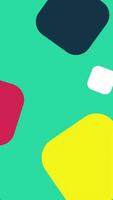 A colorful background with different shapes on it video