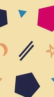 A pattern with geometric shapes and stars video