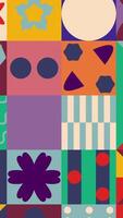 A colorful pattern with many different shapes and designs video