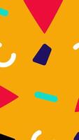 A colorful pattern with geometric shapes and shapes video