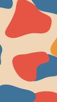 A colorful abstract pattern with blue, orange and red shapes video