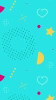 A colorful pattern with hearts and stars on it video