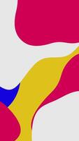 A colorful abstract background with a yellow, blue and red design video
